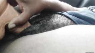 Ebony Masturbating In Car At The PARK (Intense Moans)