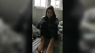 Horny Latina Foot Fetish