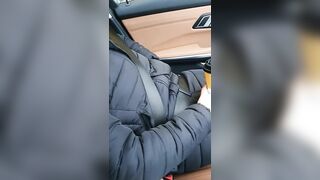 Step mom Car Sex.. Fuck step son in Driveway