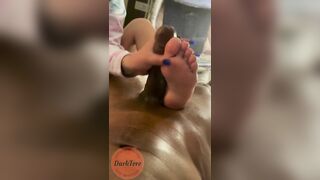 latina milf's slippery toes and tiny meaty soles jerk bbc to heaven