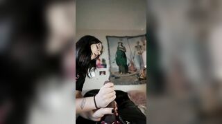 POV Twerking my Fat Ass on Realistic Dildo