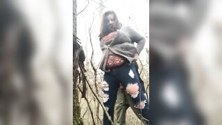 Fucking Busty Milf In The Woods, Since Her Husband Is Home