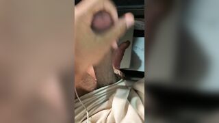 CREAMY CUM FILLED JERK OFF WITH ROCK MERCURY STROKING HUGE COCK AND BIG BALLS