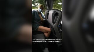 Public bus crossed leg masturbation orgasm