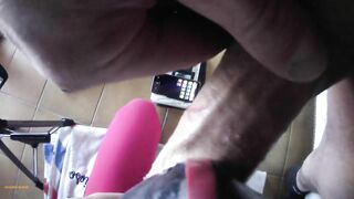 My first pov video showing my point of view while I'm sucking a big cock