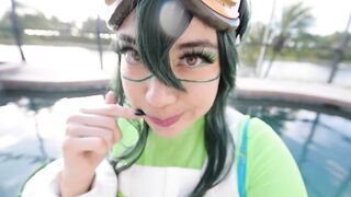 FROPPY BiMBO CUM FREAK | MY HERO ACADEMIA TSUYU ASUI COSPLAY