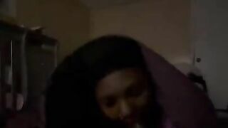 Ebony teen sucks dick for gas money to boyfriend house