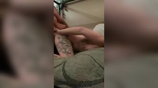 Tatted Slut Fucks Step Dad Doggystyle