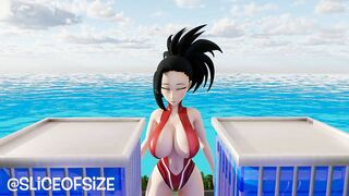 Momo has a hidden quirk [Giantess Growth]