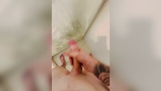 Jerking off in the shower