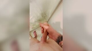 Jerking off in the shower