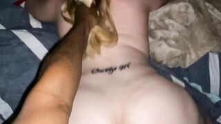 TINDER THOT w/ “daddy’s girl” tattoo COMES OVER FOR BACKSHOTS!