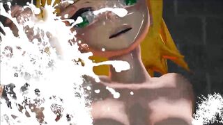 【SEX TOY-MMD】Kagamine Rin - Riding machine with breast milk【R-18】