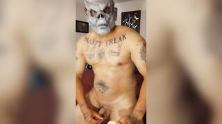 Monster Frankenstein Zombie uses fleshlight for a blowjob part 2