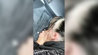 My neighbour swallows my cum in my car