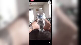 Mariefrenchfeetgirl Boomerang Instagram Footjob Water Bottle/glass Bottle (loop)