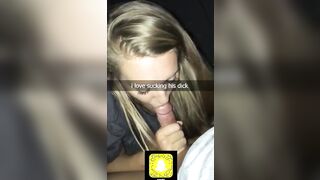 Teen Blonde Sucks and Fucks on Snapchat