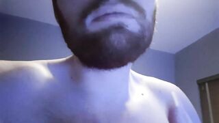 Sponsored video #10: (FOR LMM) Pissing on myself and wiping my cum all over my face, mouth and beard