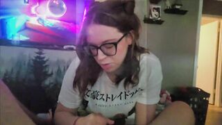 Amazing Blowjob by Cutie With Glasses