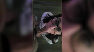 Amazing Blowjob by Cutie With Glasses