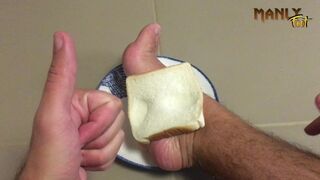 CUM FOOT SANDWICH - ARE YOU TRYING TO TEMPT ME? CUM FEET SOCKS SERIES - MANLYFOOT ???? ????