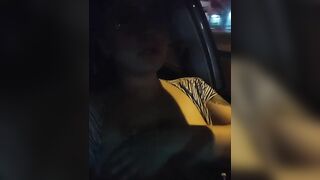 Mistress Candid Tits while driving