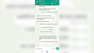 Mensajes de Whatsapp engaño a mi Novia en una Fiesta