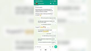 Mensajes de Whatsapp engaño a mi Novia en una Fiesta