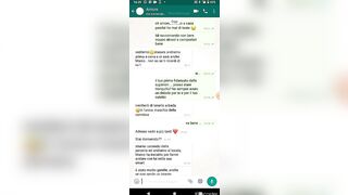 Cuckold scopre tradimento Moglie milf zoccola su whatsapp mentre lei è al club dialogo italiano