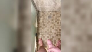 Johnny’s POV shower play(long range cumshot)