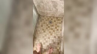 Johnny’s POV shower play(long range cumshot)