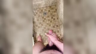 Johnny’s POV shower play(long range cumshot)