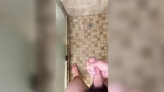 Johnny’s POV shower play(long range cumshot)