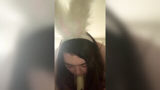 Stripping & Fucking Myself In My Collar & Bunny Ears