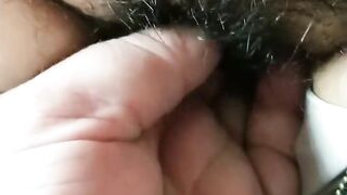 Asian Masturbating Hairy Pussy