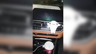 Step mom hand slip under step son pants making him cum on steering wheel in the car