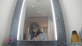 【変態OLが鏡の前で立ちバック】だめ..恥ずかしい...あぁっ❤Hentai career woman standing back in front of the mirror