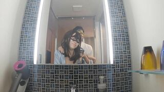 【変態OLが鏡の前で立ちバック】だめ..恥ずかしい...あぁっ❤Hentai career woman standing back in front of the mirror