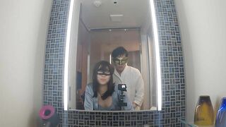 【変態OLが鏡の前で立ちバック】だめ..恥ずかしい...あぁっ❤Hentai career woman standing back in front of the mirror