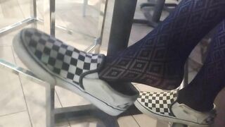 Girlfriend Vans Stockings Shoeplay 3