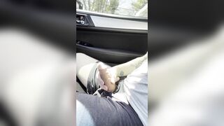 public strip and jerking my bwc huge cumshot and public crusing round hoping to get caught