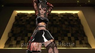 No Panties Upskirt Punk Latex Girl Grinds On Your Face POV Lap Dance VRChat