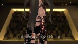 No Panties Upskirt Punk Latex Girl Grinds On Your Face POV Lap Dance VRChat