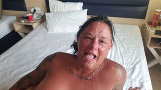 One-man Bukkake From Matty, Facial & my face gets covered in spunk, jizz, cum