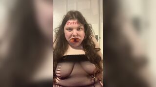 Stupid fat slut humiliated and laughed at