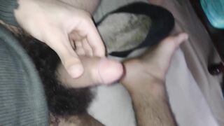 Cumshot inside slipper