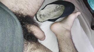 Cumshot inside slipper