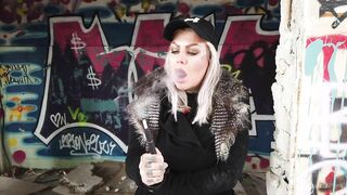 Smoking compilatipn 1 - Tattooed blonde MILF smokes