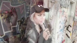 Smoking compilatipn 1 - Tattooed blonde MILF smokes