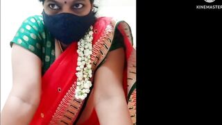 Marathi Divya aunty on Red saree Sexy look